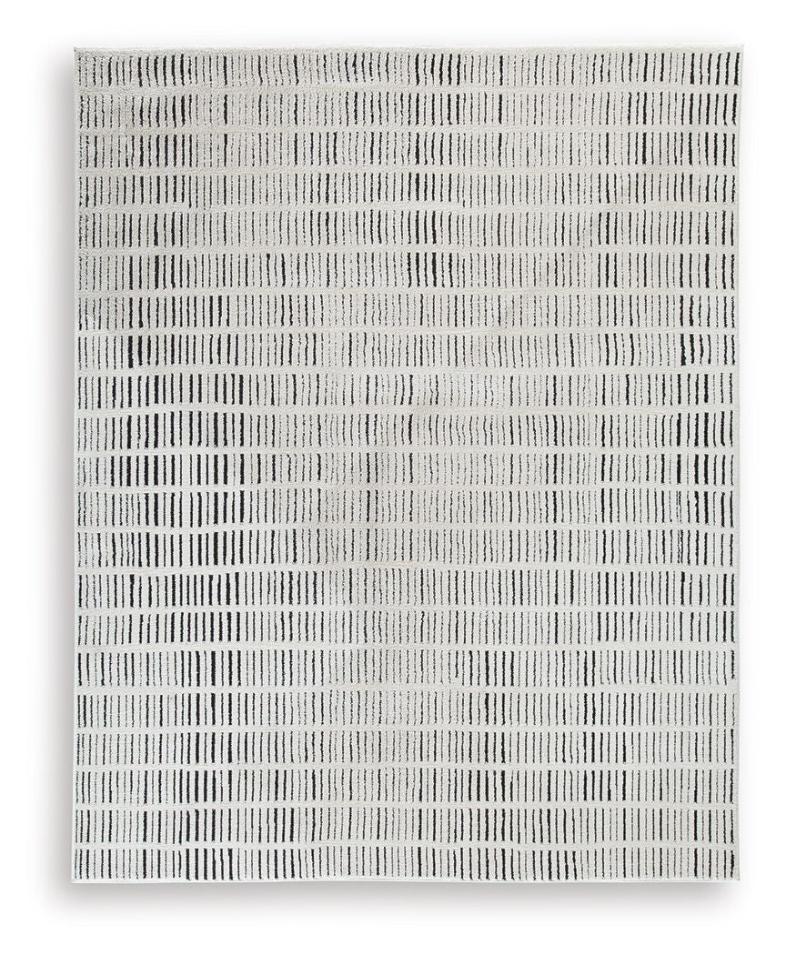 Turinwith - 8' x 10' Rug - Ivory / Black