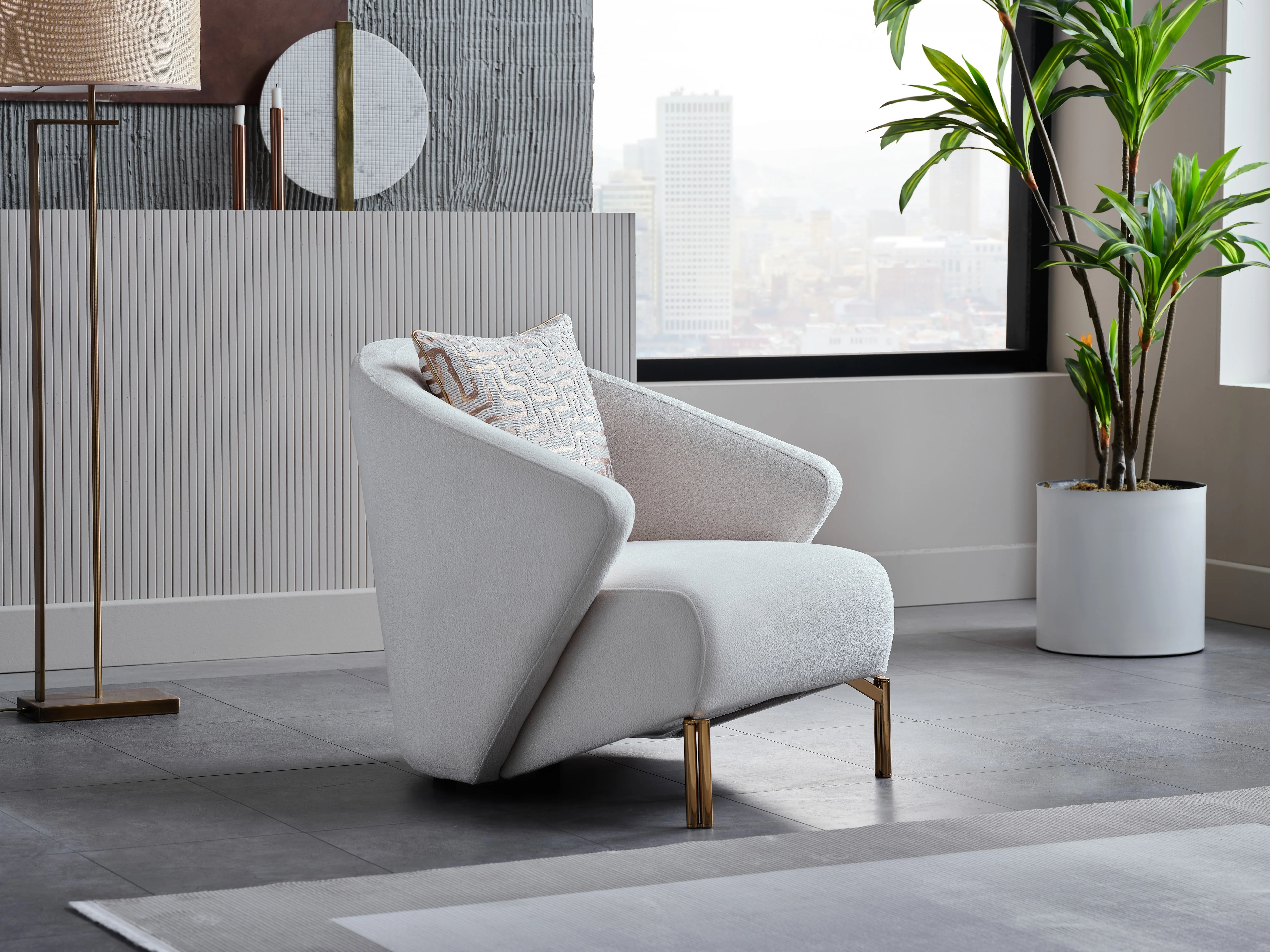 Veronica Cream Accent Chair